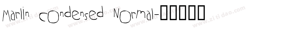 Marlin Condensed Normal字体转换